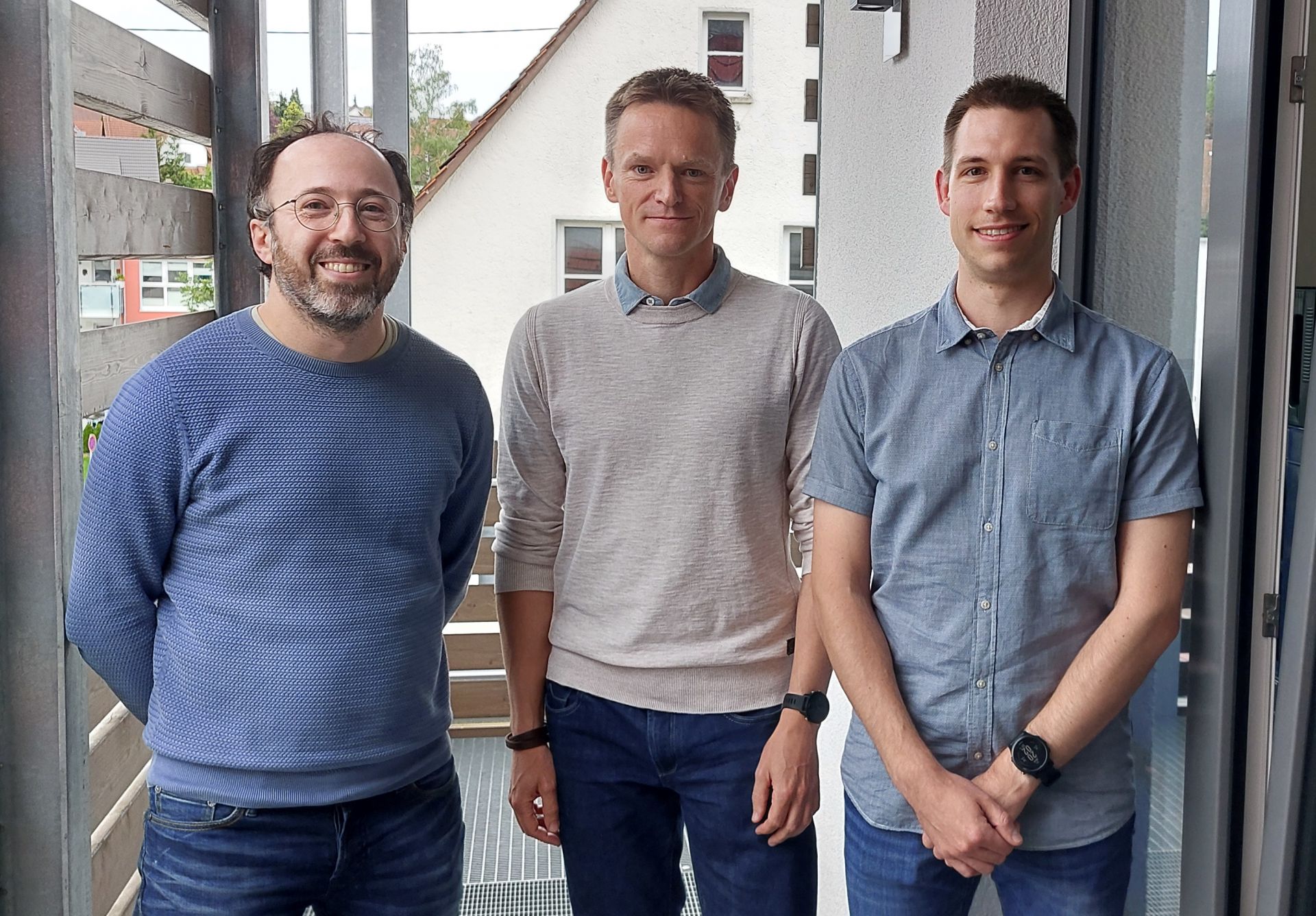 Unsere Gewählten (v.l.n.r.): Pressewart Leonid Morgus, Abteilungsleiter Badminton Sebastian Rapp, Kassenwart Stefan Graf. Weitere Gewählten in Abwesenheit Kassenprüfer Ralf Janke und Kassenprüfer Markus Mauch