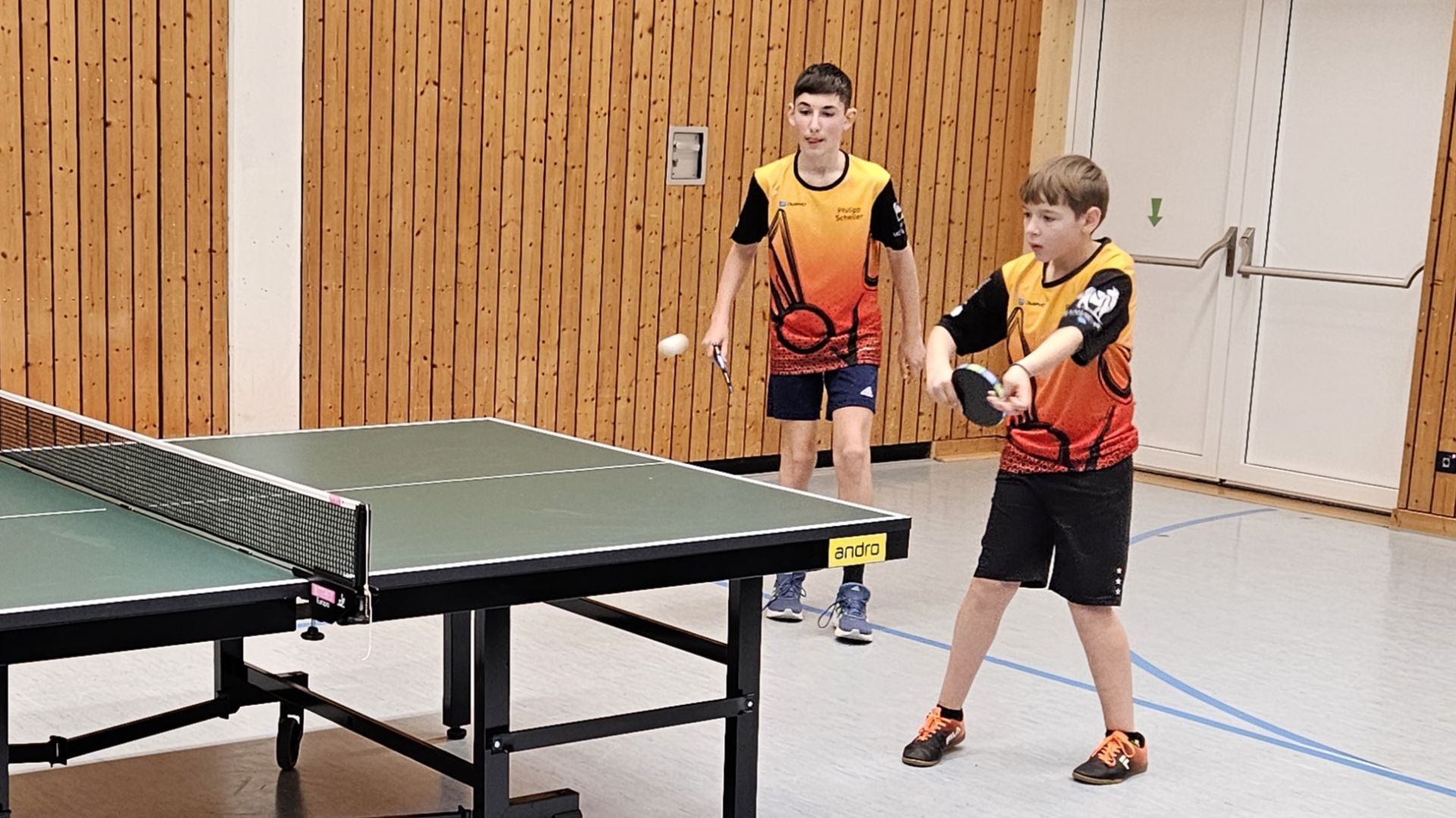Philipp und Benjamin im Doppel