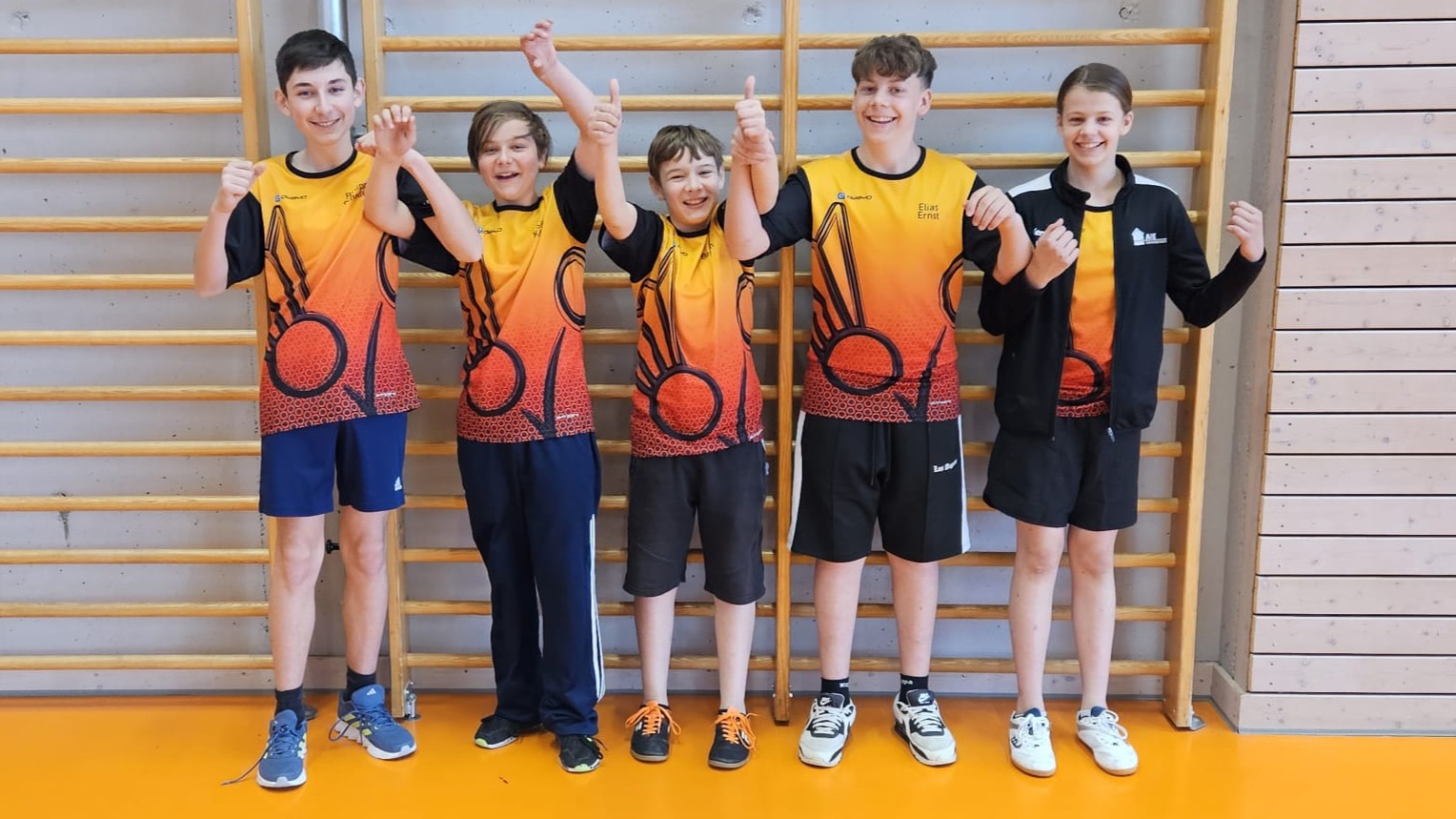v.l.n.r: Phillipp, Silas, Benjamin, Elias, Ines