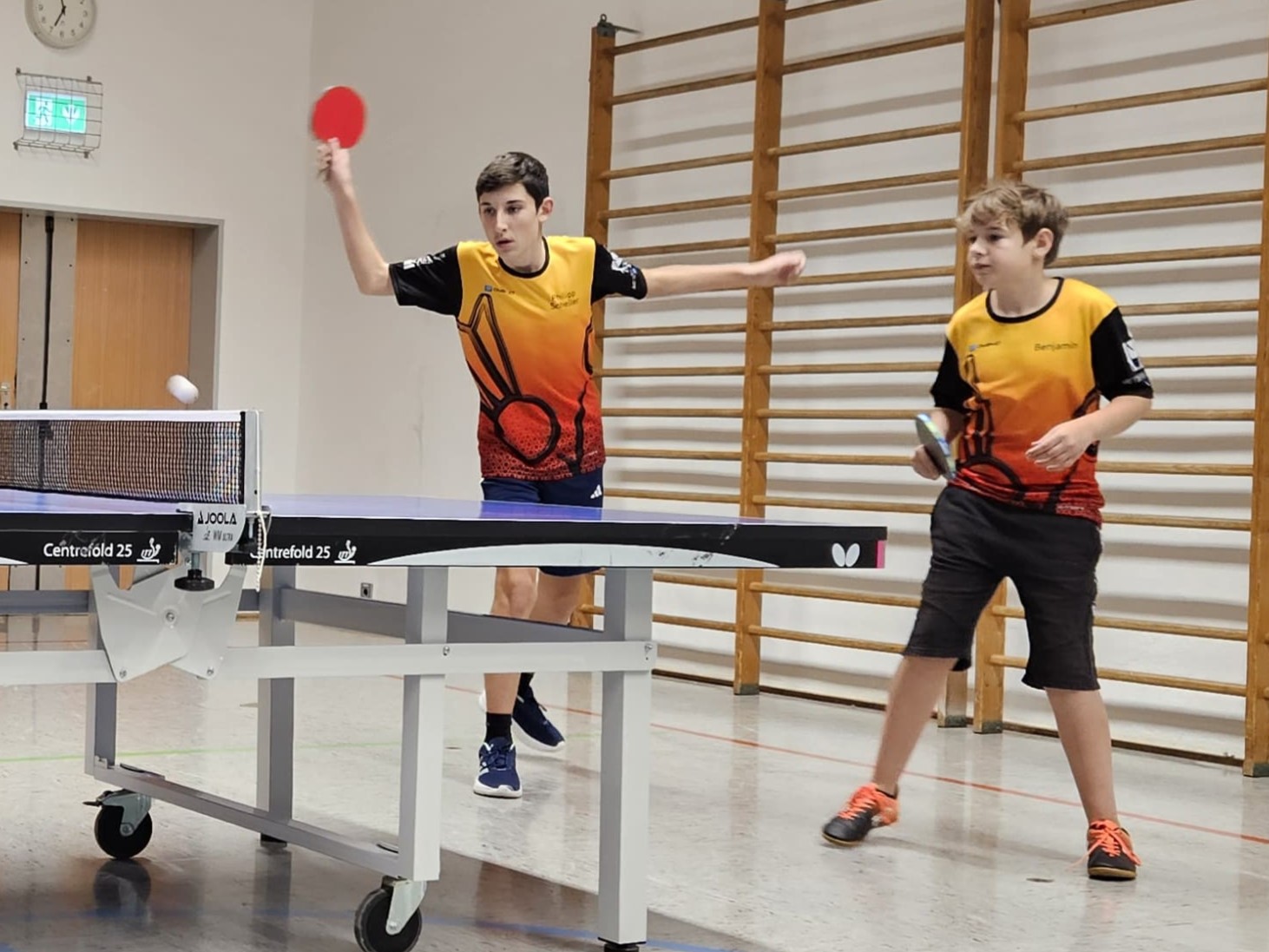 Philipp und Benjamin im Doppel